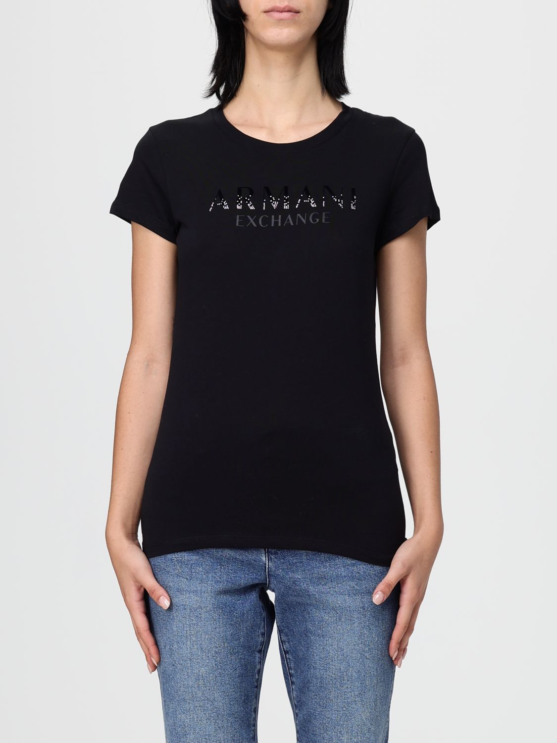 Armani Exchange T-shirt  Woman Color Black In Black