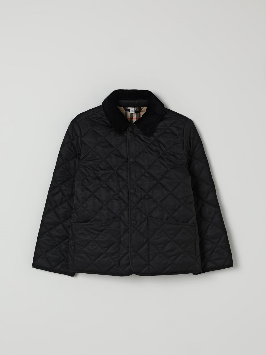 Burberry Kids Quilted Jacket In Black
