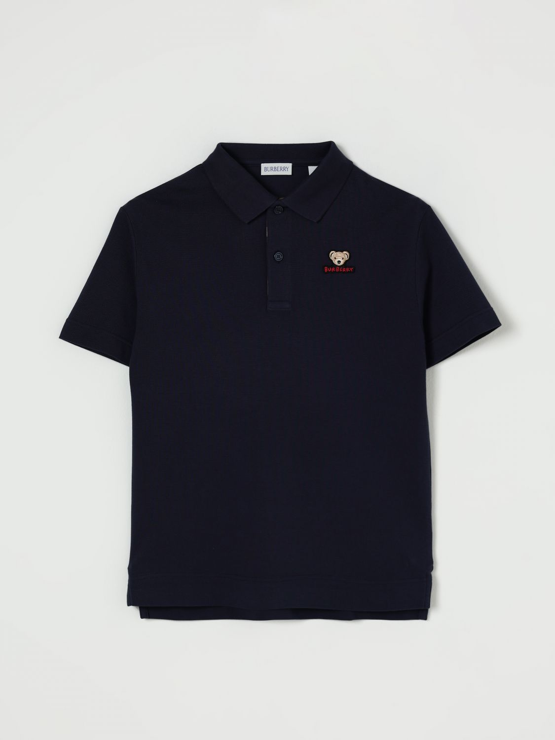Burberry Polo Shirt Kids Color Blue In Blue