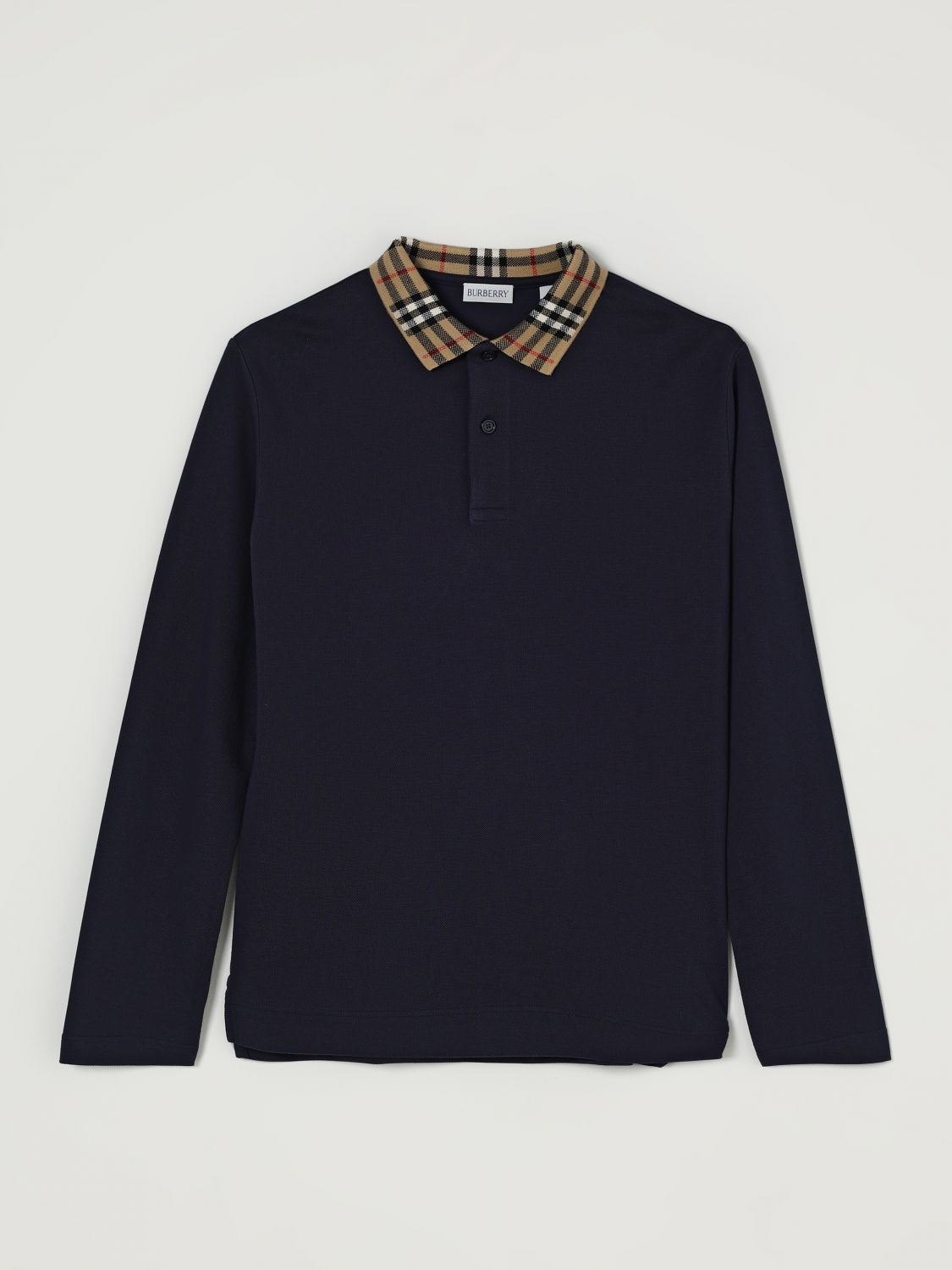 Burberry Polo Shirt  Kids Color Blue In Blue
