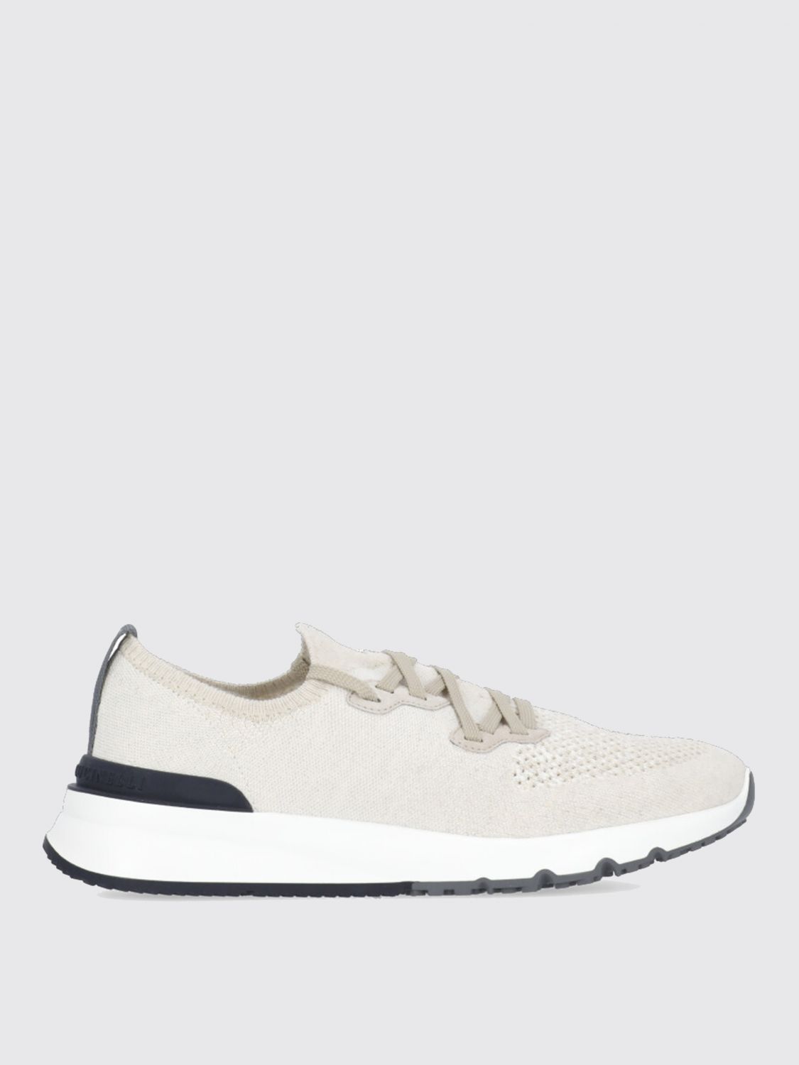Brunello Cucinelli Ivory Cucinelli Cotton Sneakers In Neutral