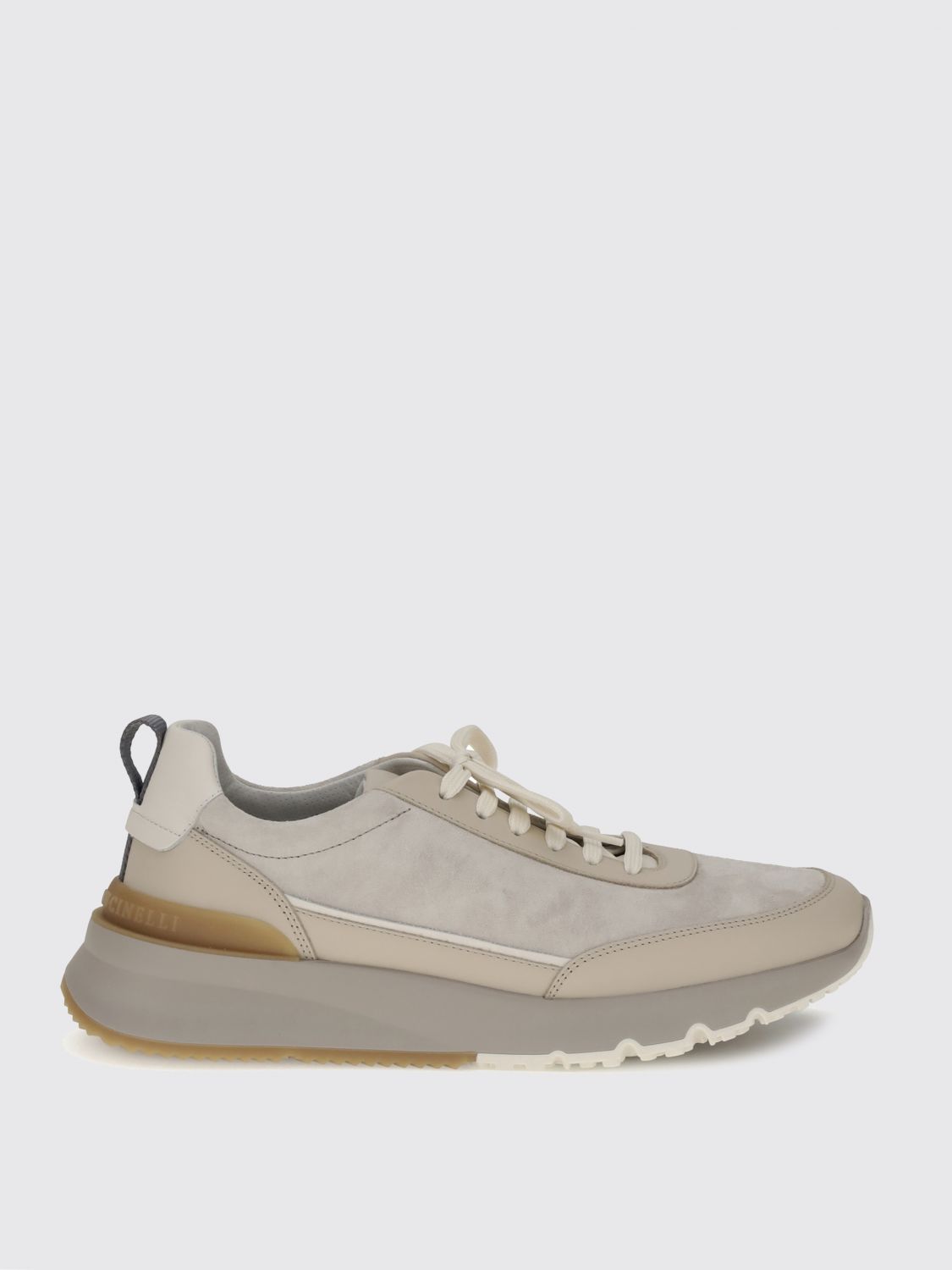 Brunello Cucinelli Leather Sneakers In Burgundy