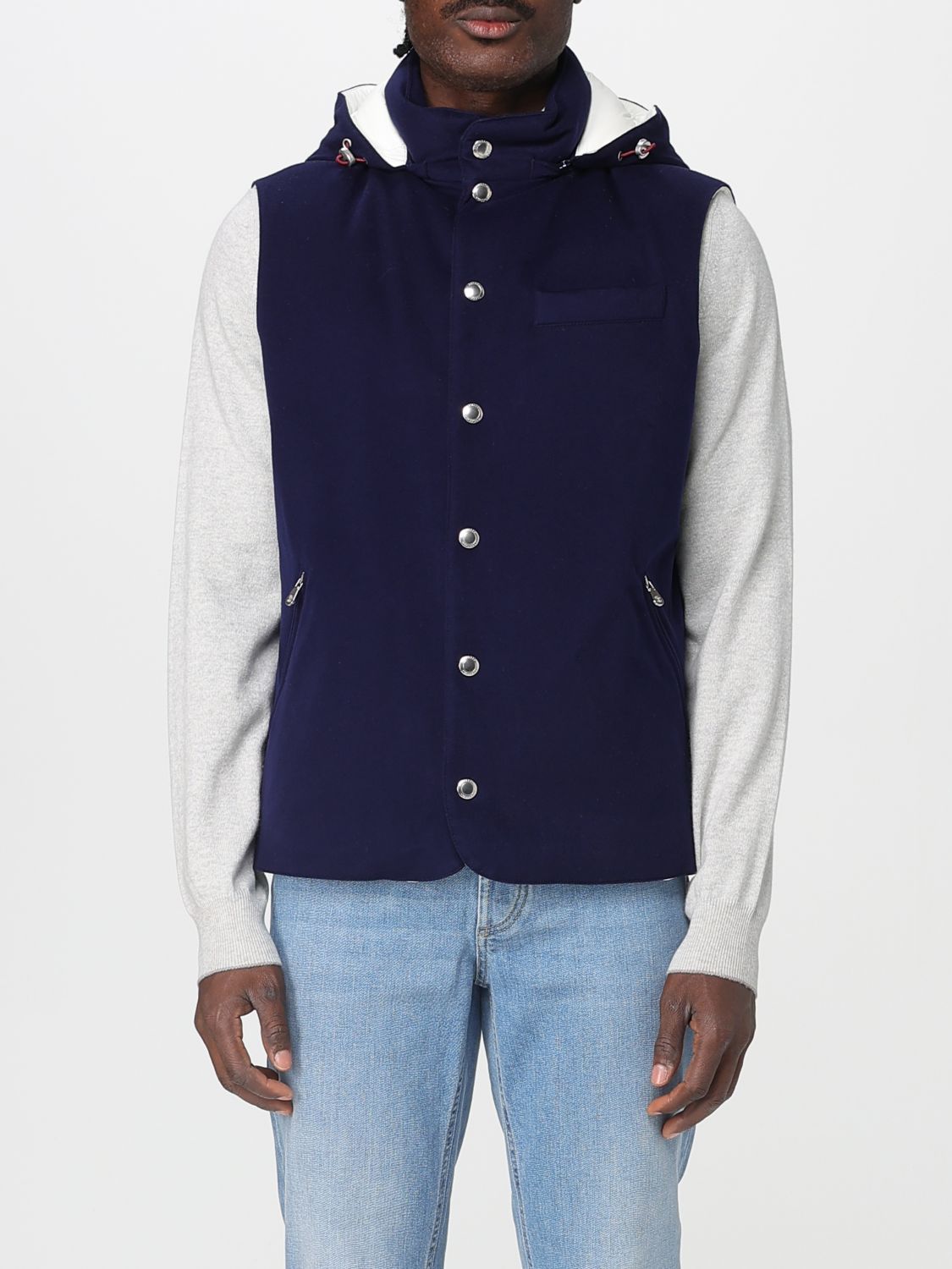 Brunello Cucinelli Suit Vest  Men Color Blue In Blue