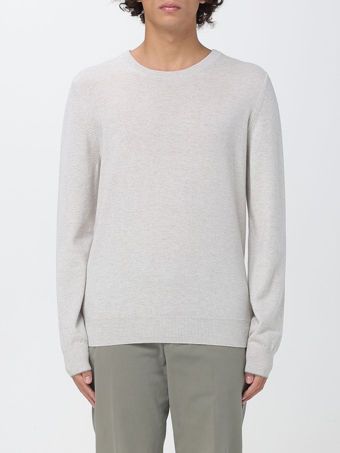 Brunello Cucinelli Crew-neck Knitted Cashmere Jumper In White