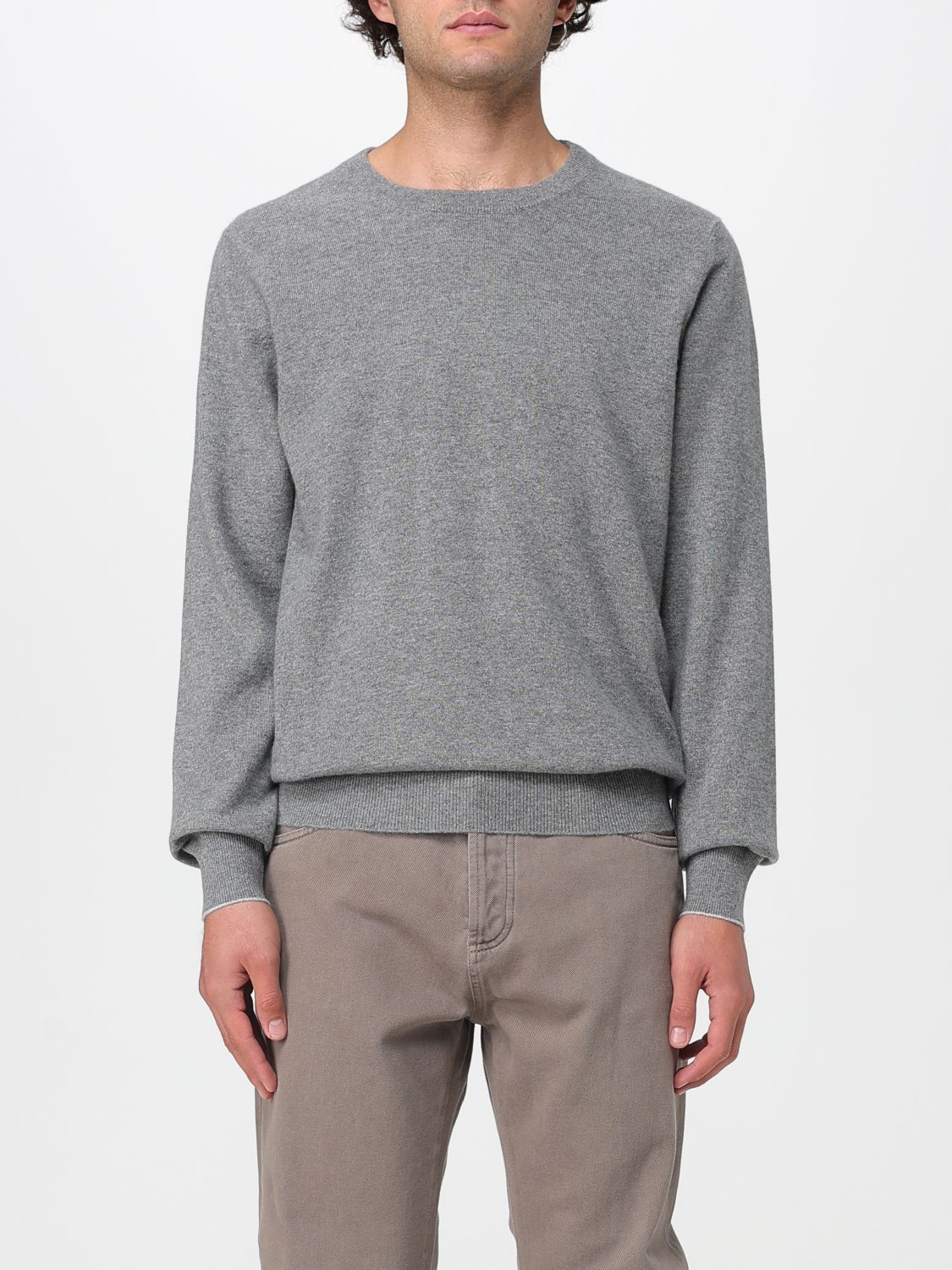 Brunello Cucinelli Sweater Men Color Grey In Gray