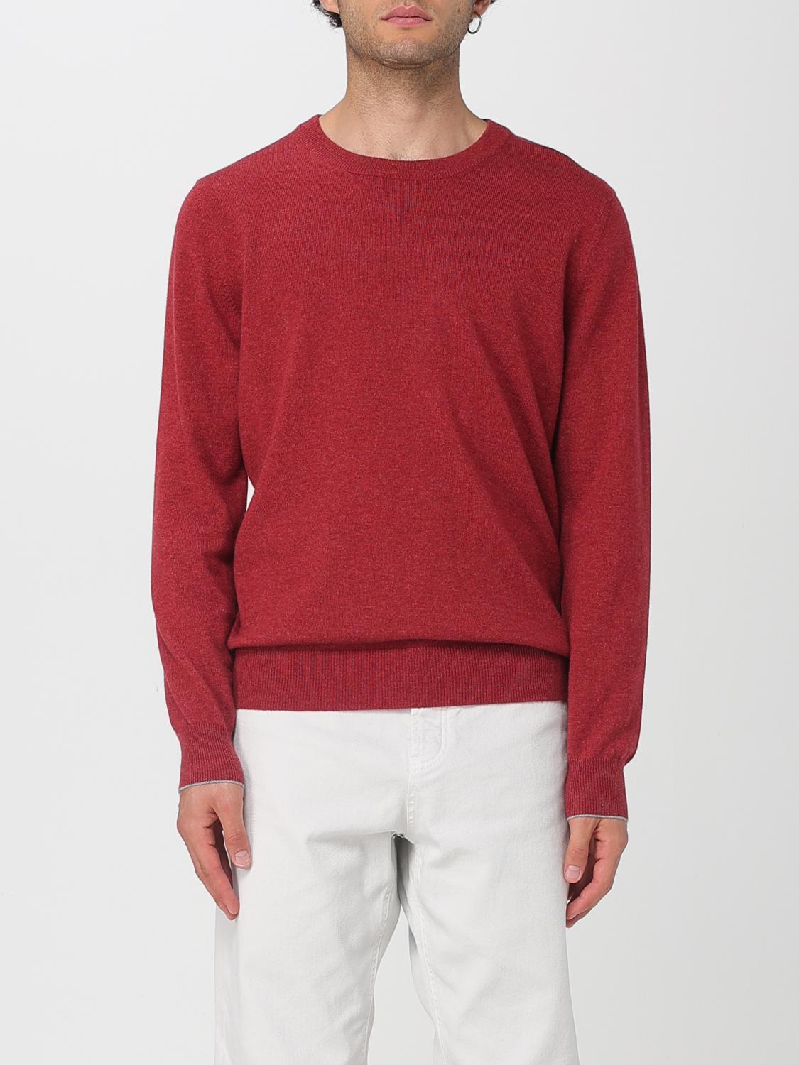 Sweater BRUNELLO CUCINELLI Men color Crimson