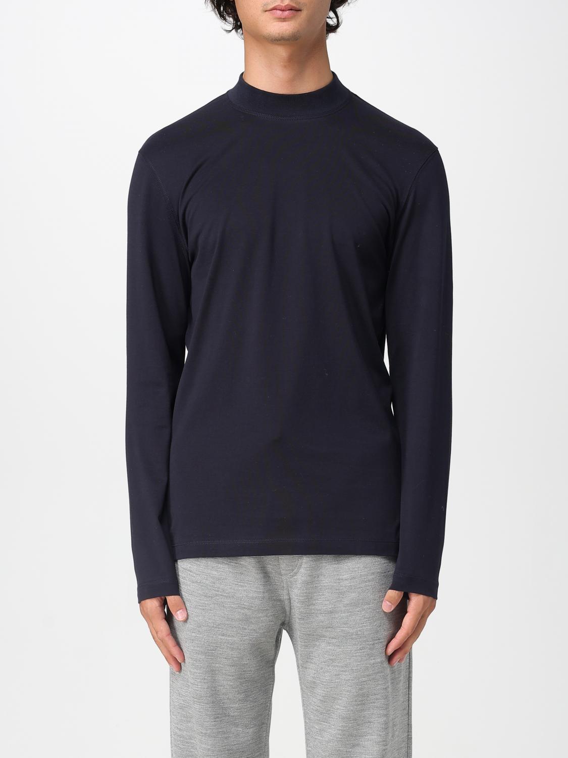 Brunello Cucinelli T-shirt  Men Color Navy In Gray