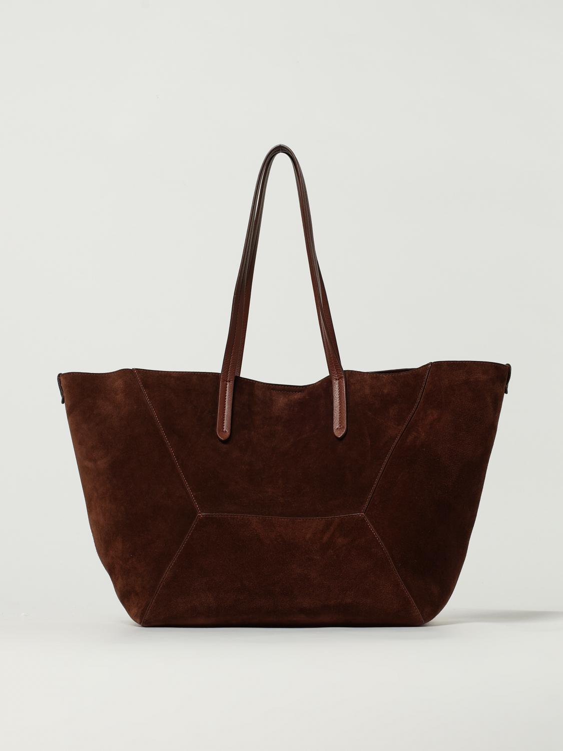 Brunello Cucinelli Shoulder Bag  Woman Color Burgundy In Burgundy