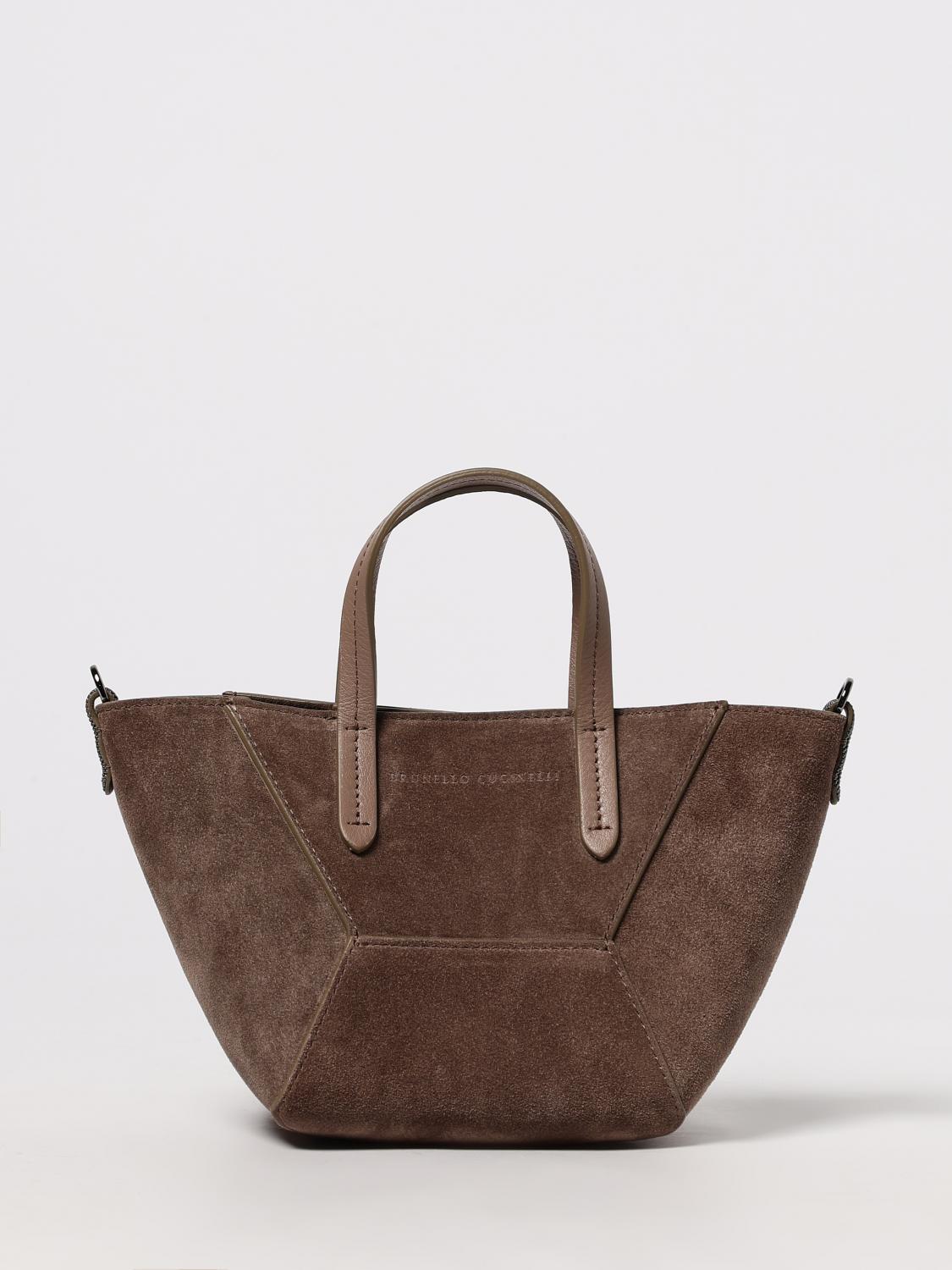 BRUNELLO CUCINELLI BRUNELLO CUCINELLI Handbag Woman color Dove Grey　BRUNELLO CUCINELLI ハンドバッグ レディース カラー ドーブグレー