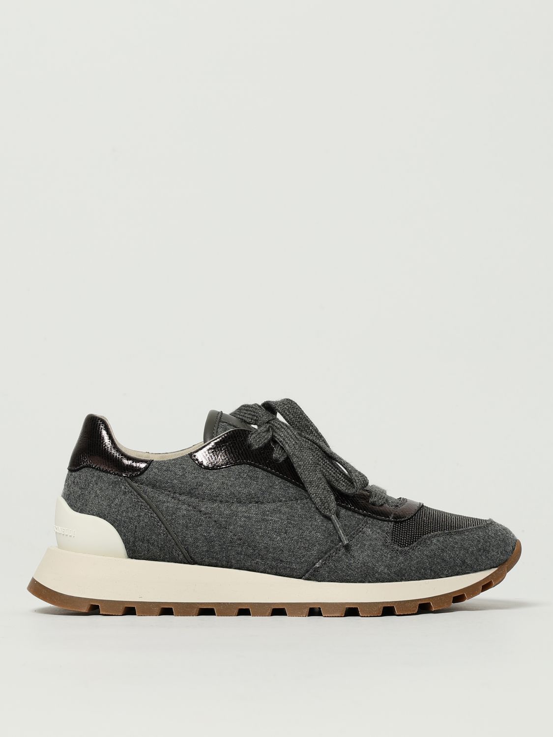 Brunello Cucinelli Sneakers  Woman Color Grey In Gray
