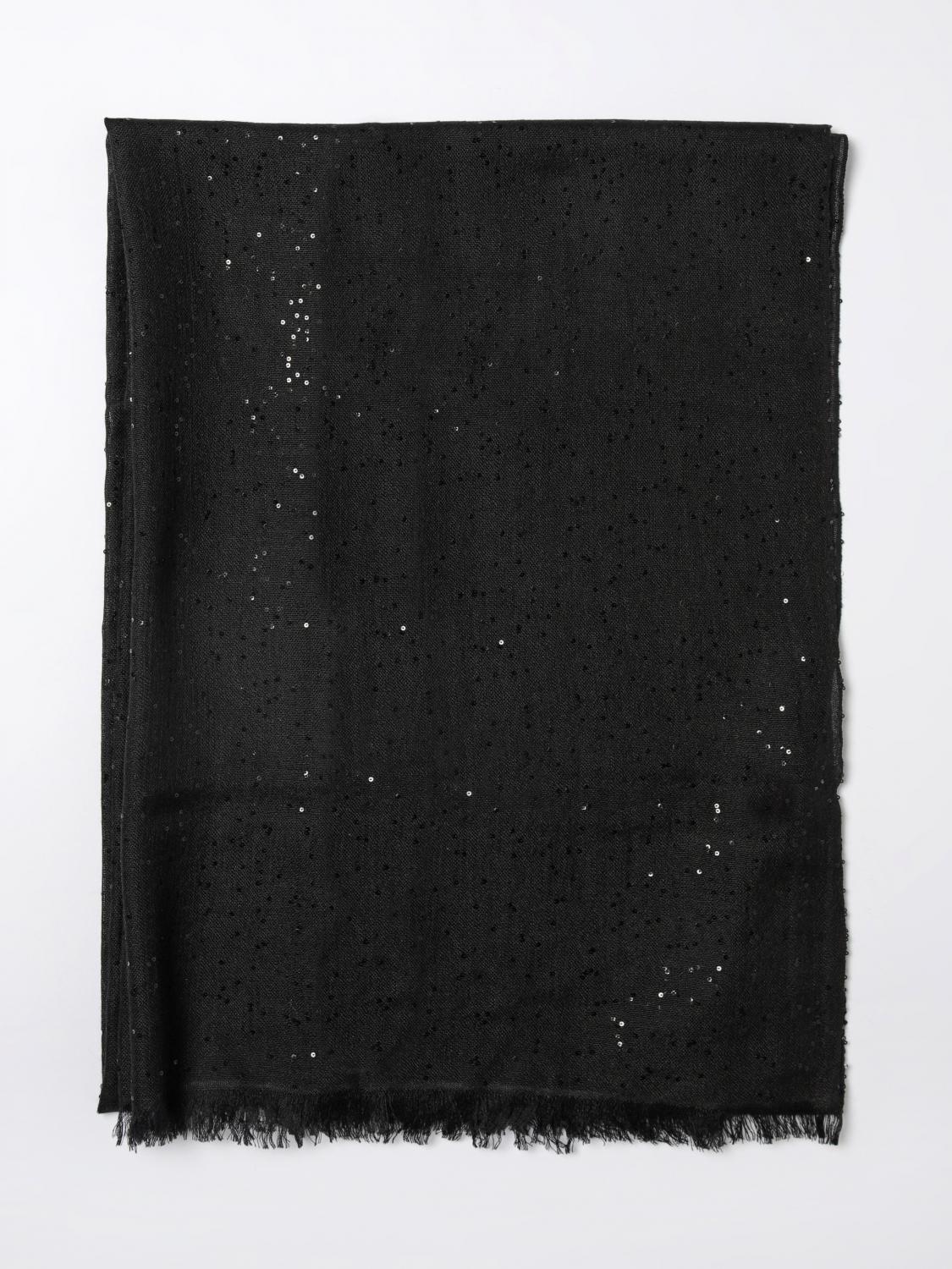 BRUNELLO CUCINELLI BRUNELLO CUCINELLI Scarf Woman color Black　BRUNELLO CUCINELLI スカーフ レディース カラー ブラック