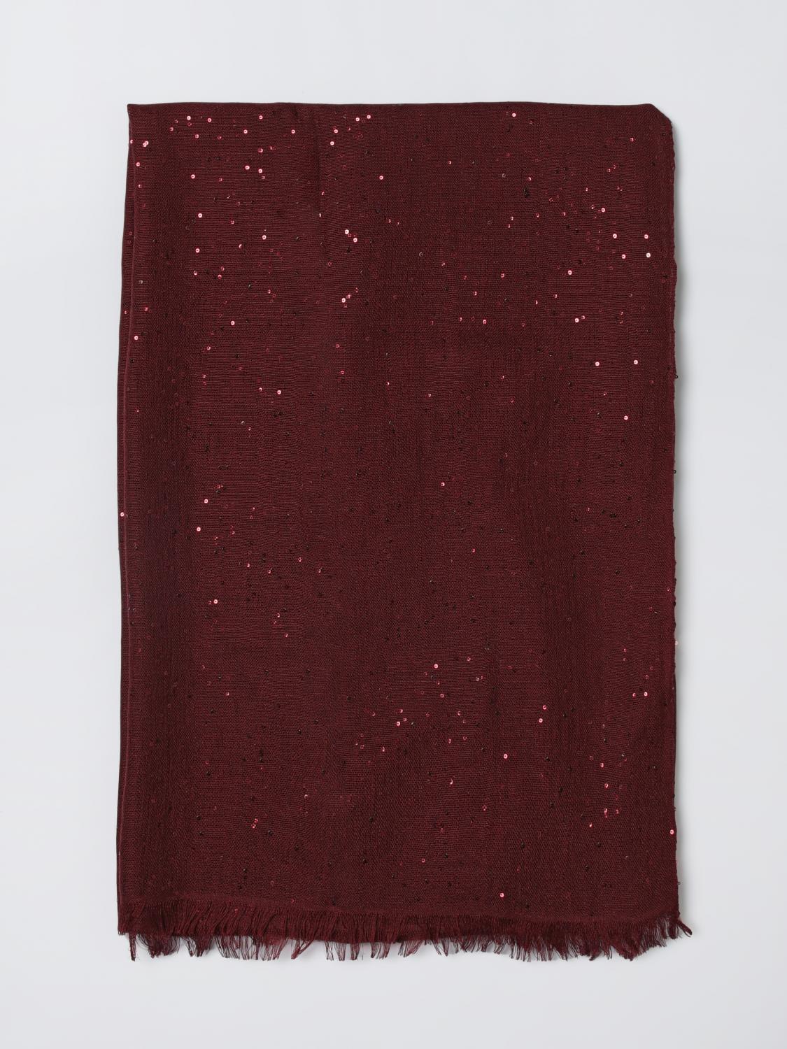 BRUNELLO CUCINELLI BRUNELLO CUCINELLI Scarf Woman color Burgundy　BRUNELLO CUCINELLI スカーフ 女性 カラー バーガンディ