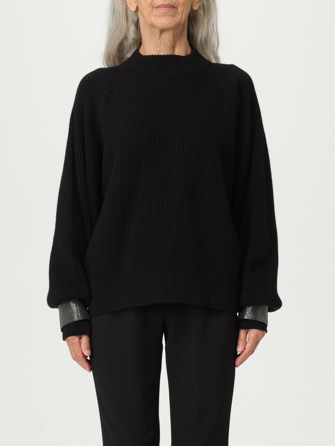 Brunello Cucinelli Sweater  Woman Color Black In Black