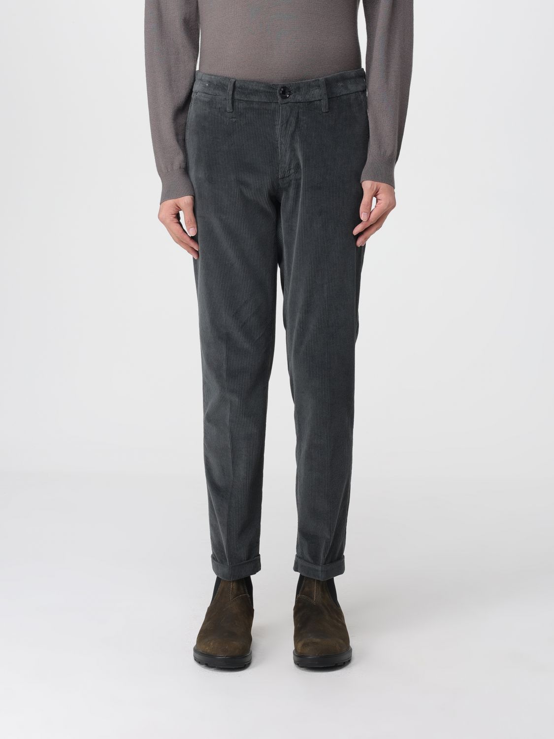 Re-hash Pants Men Color Charcoal In Gray
