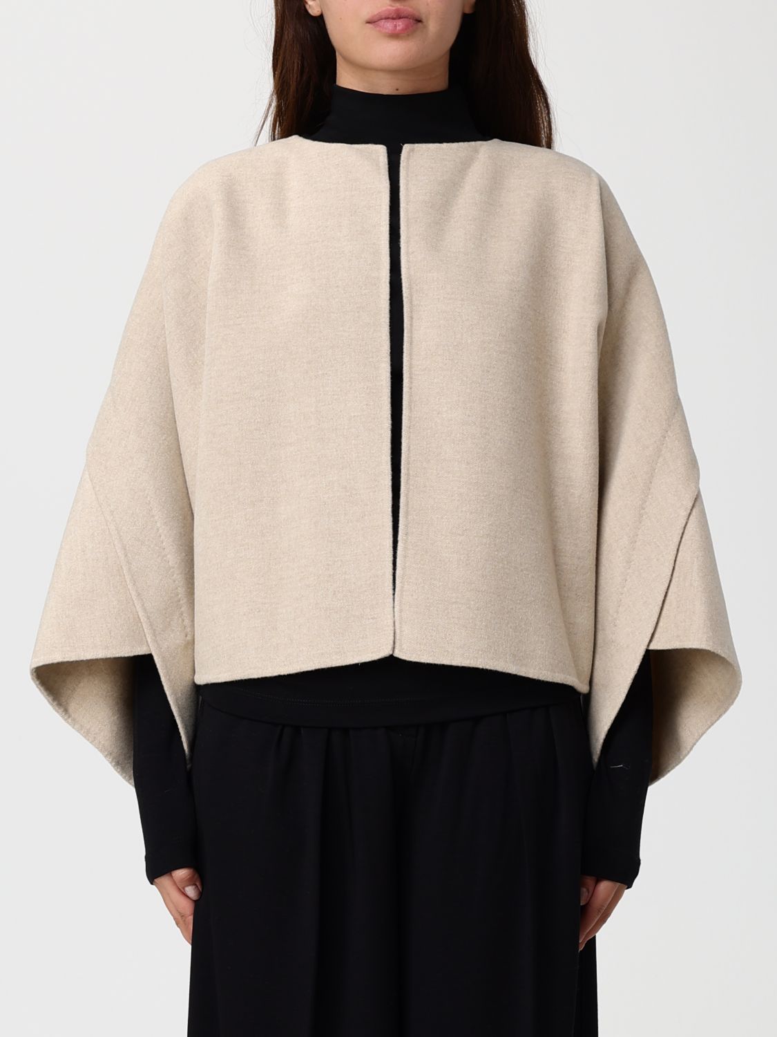 Max Mara Coat  Woman Color Sand In Metallic