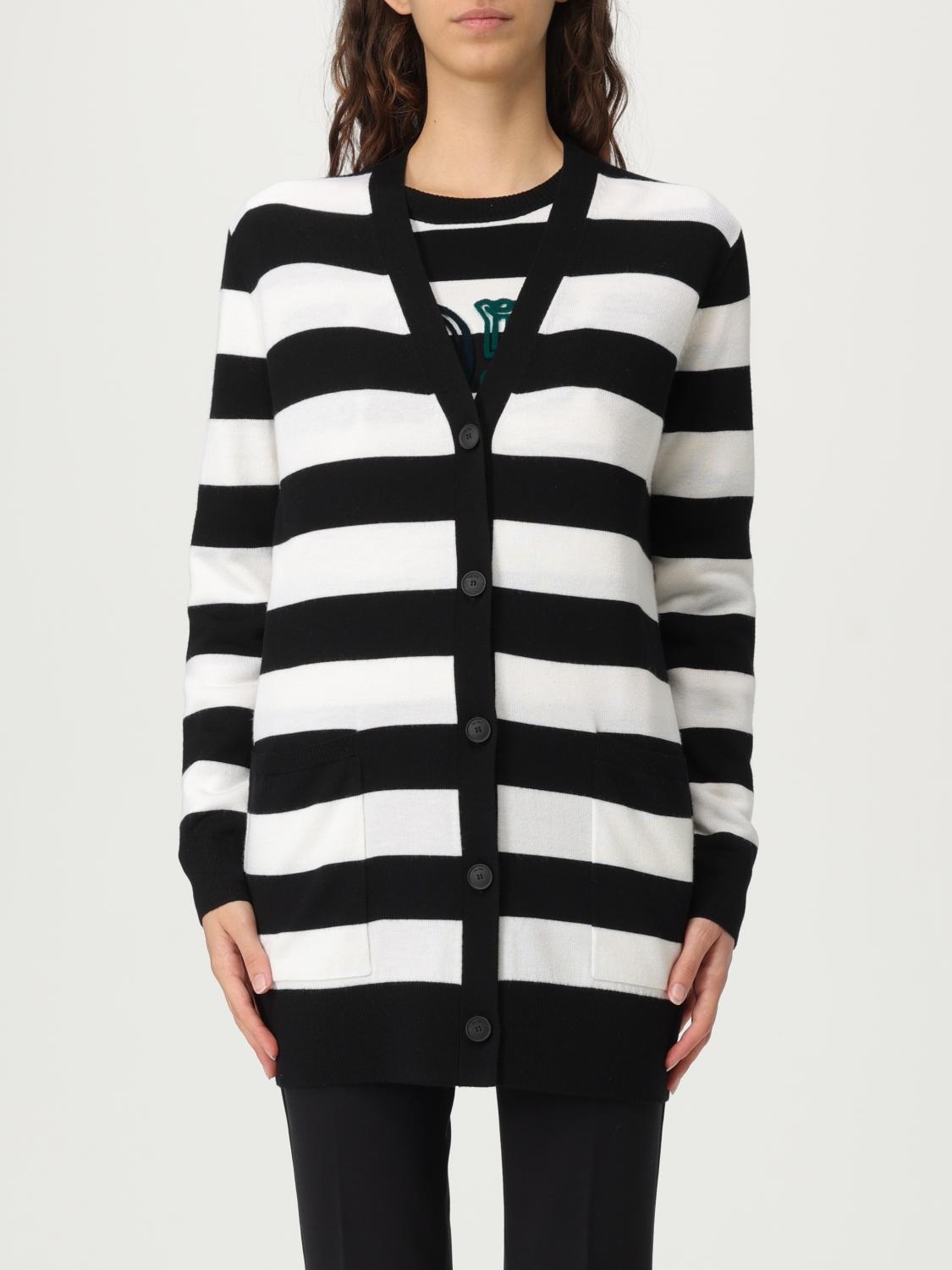 Max Mara Knitwear With Striped Pattern And V-neckline