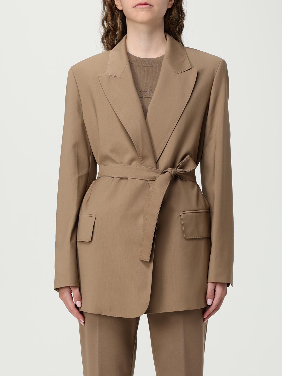 Max Mara Blazer Woman Brown In Brown