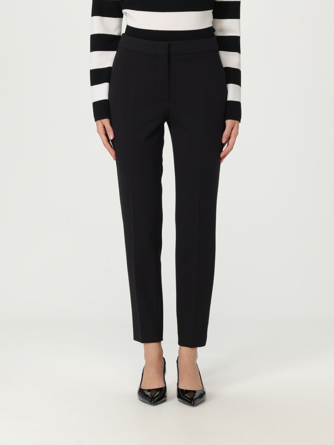 Max Mara Pants Woman Black In Black
