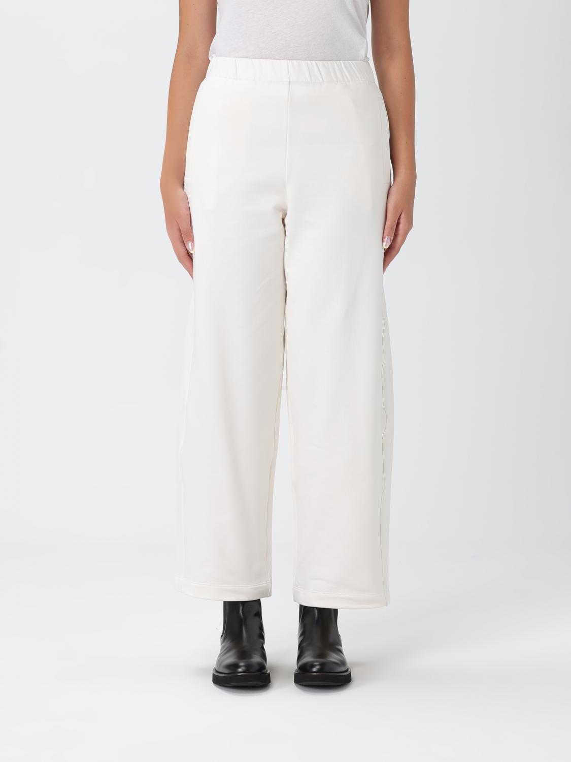 Max Mara Beachwear Esperia White Trousers In White