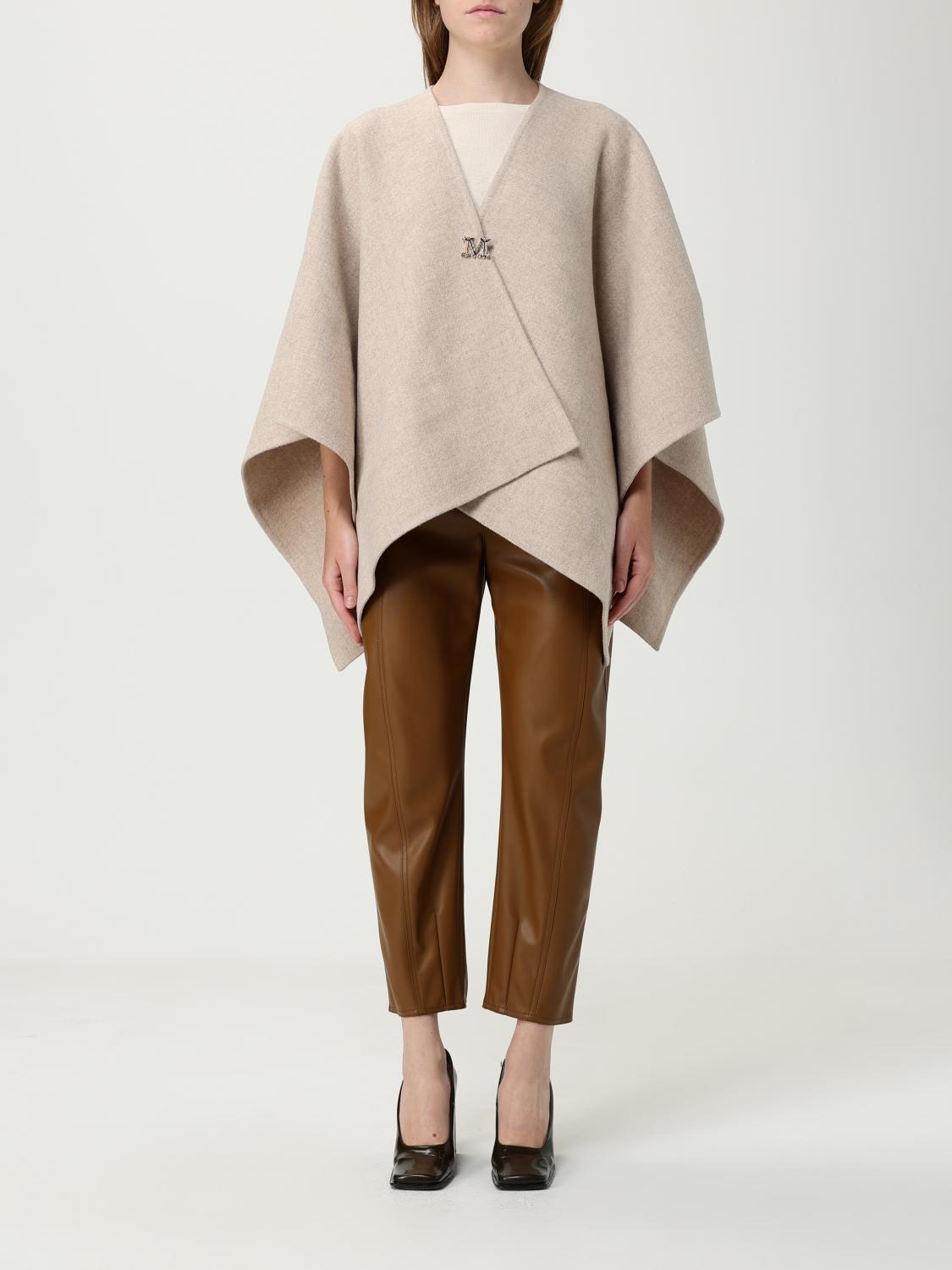 Max Mara Coat  Woman Color Beige In Neutral