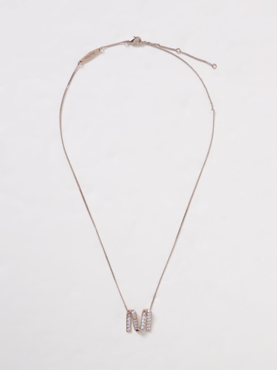 MAX MARA Brass necklace with set rhinestones