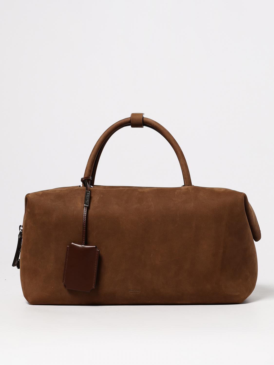 Max Mara Shoulder Bags With Detachable Strap And Metal Hardware In Brown