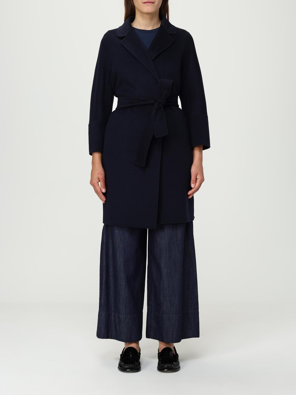 S Max Mara Coat ' Woman Color Blue In Black