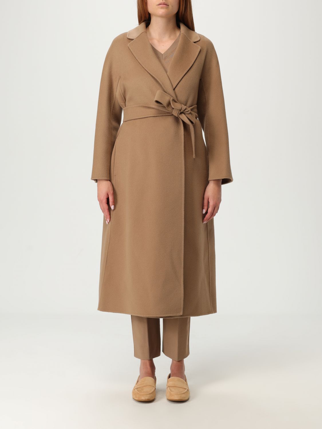 's Max Mara Coat Woman Color Camel