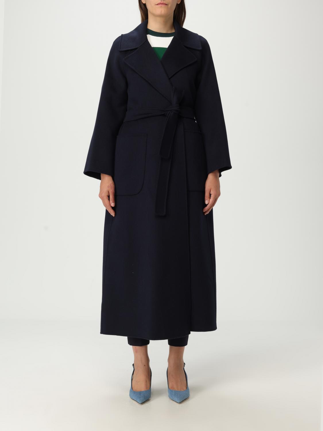 S Max Mara Coat ' Woman Color Blue In Black