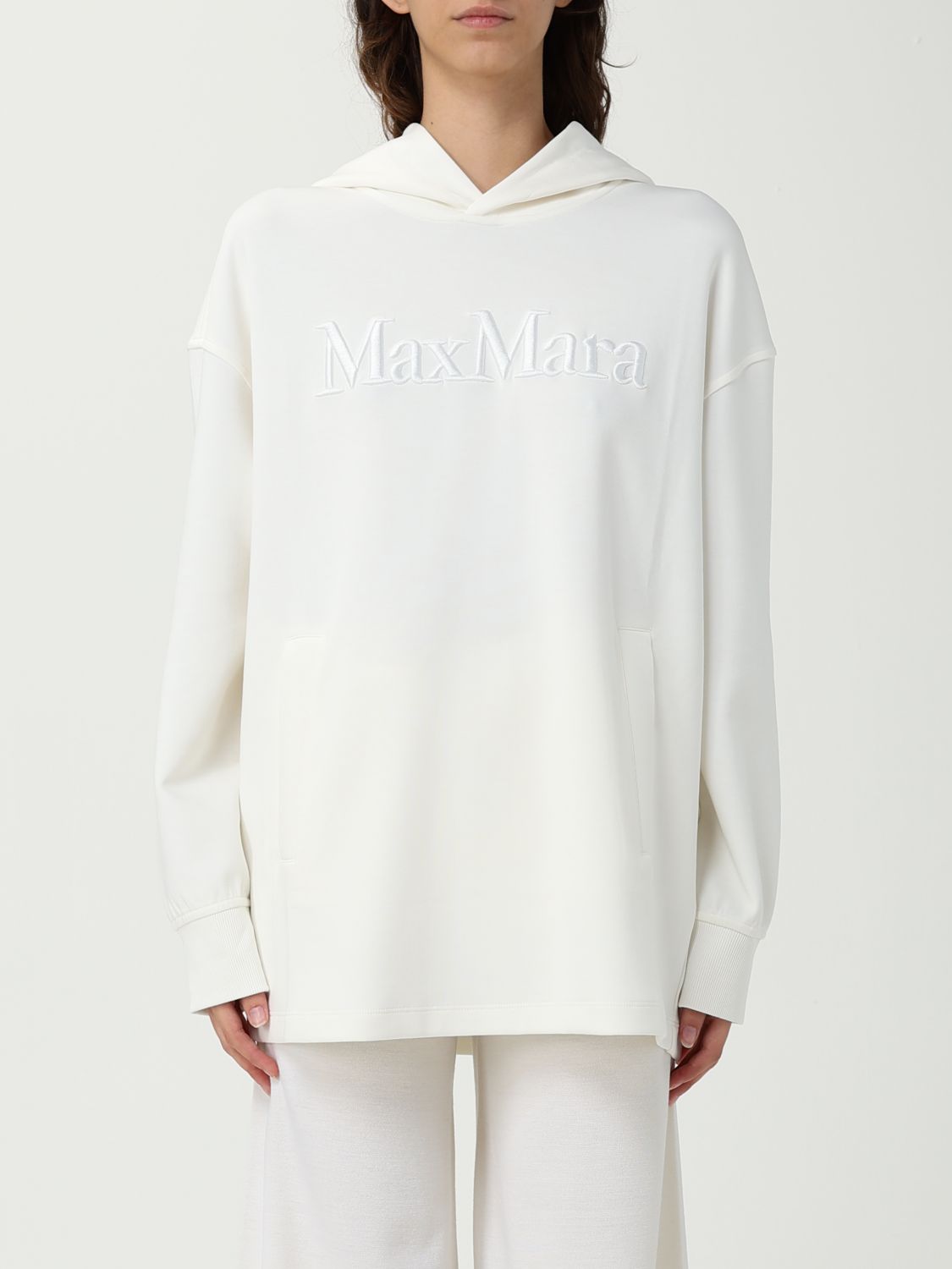 's Max Mara Visiera Logo Jersey Hooded Sweatshirt