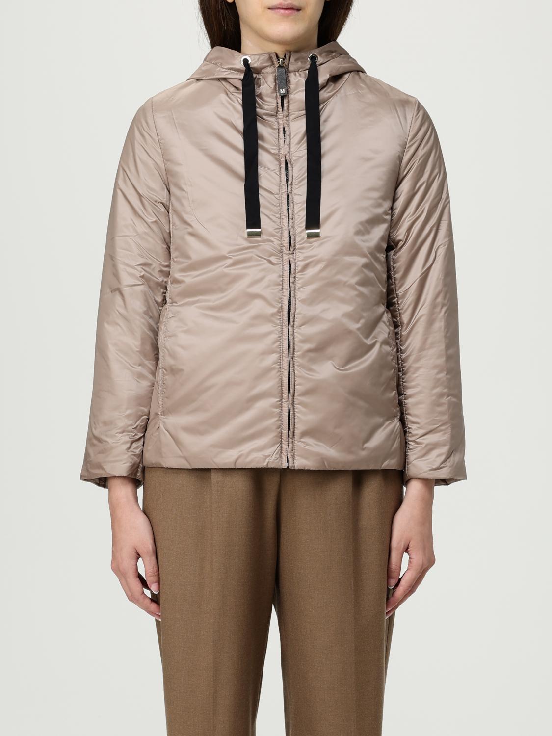 Max Mara The Cube Green Padded Nylon Jacket In Neutral