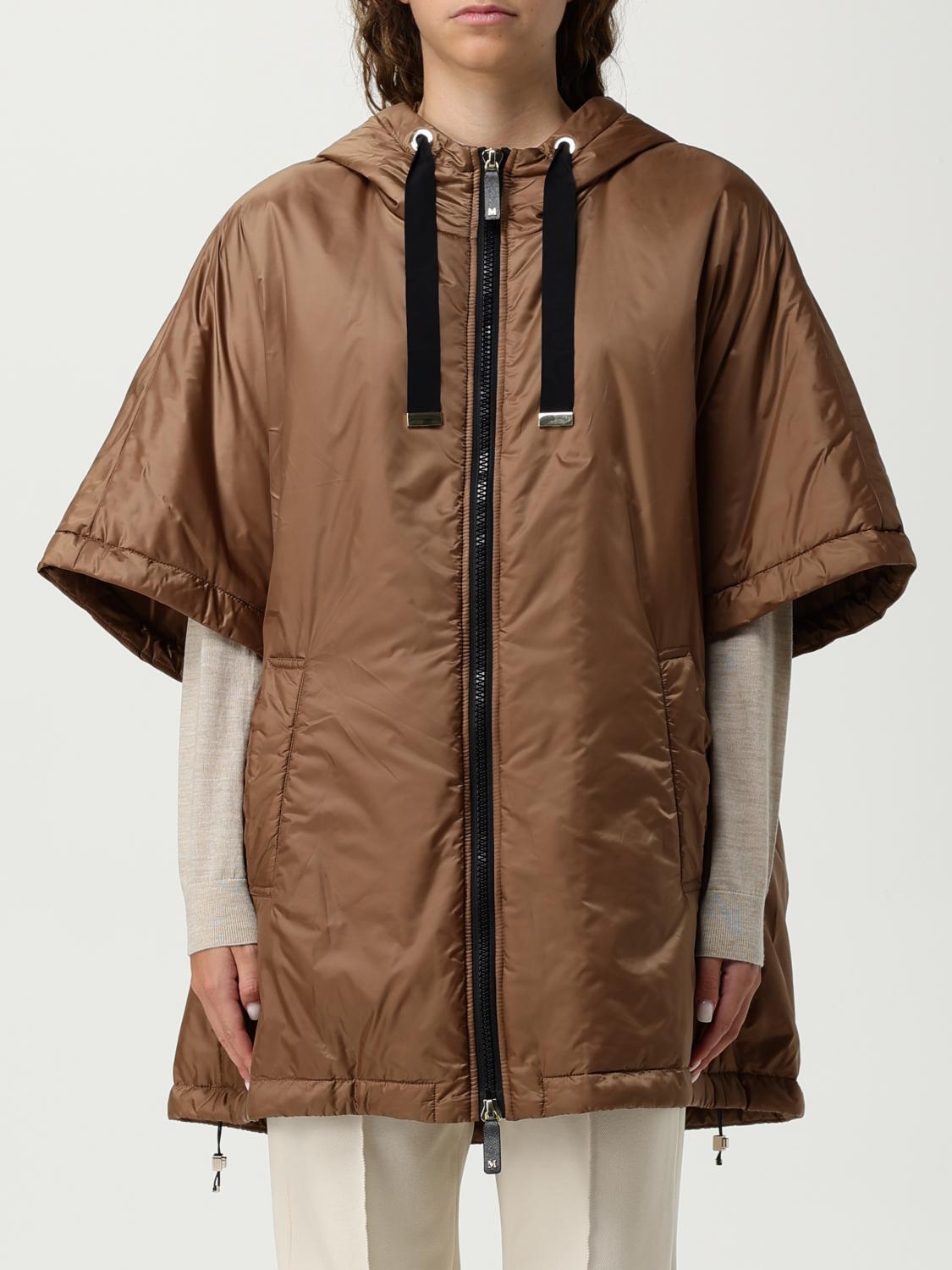 Max Mara The Cube Jacket Woman Color Leather In Brown