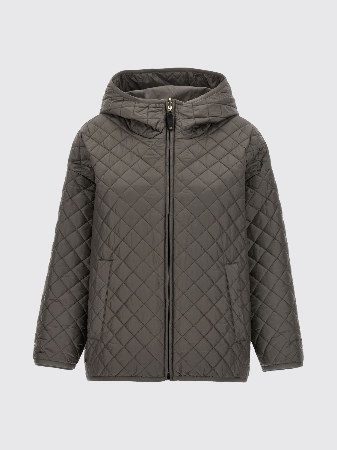 Max Mara The Cube 'leo' Reversible Jacket In Gray