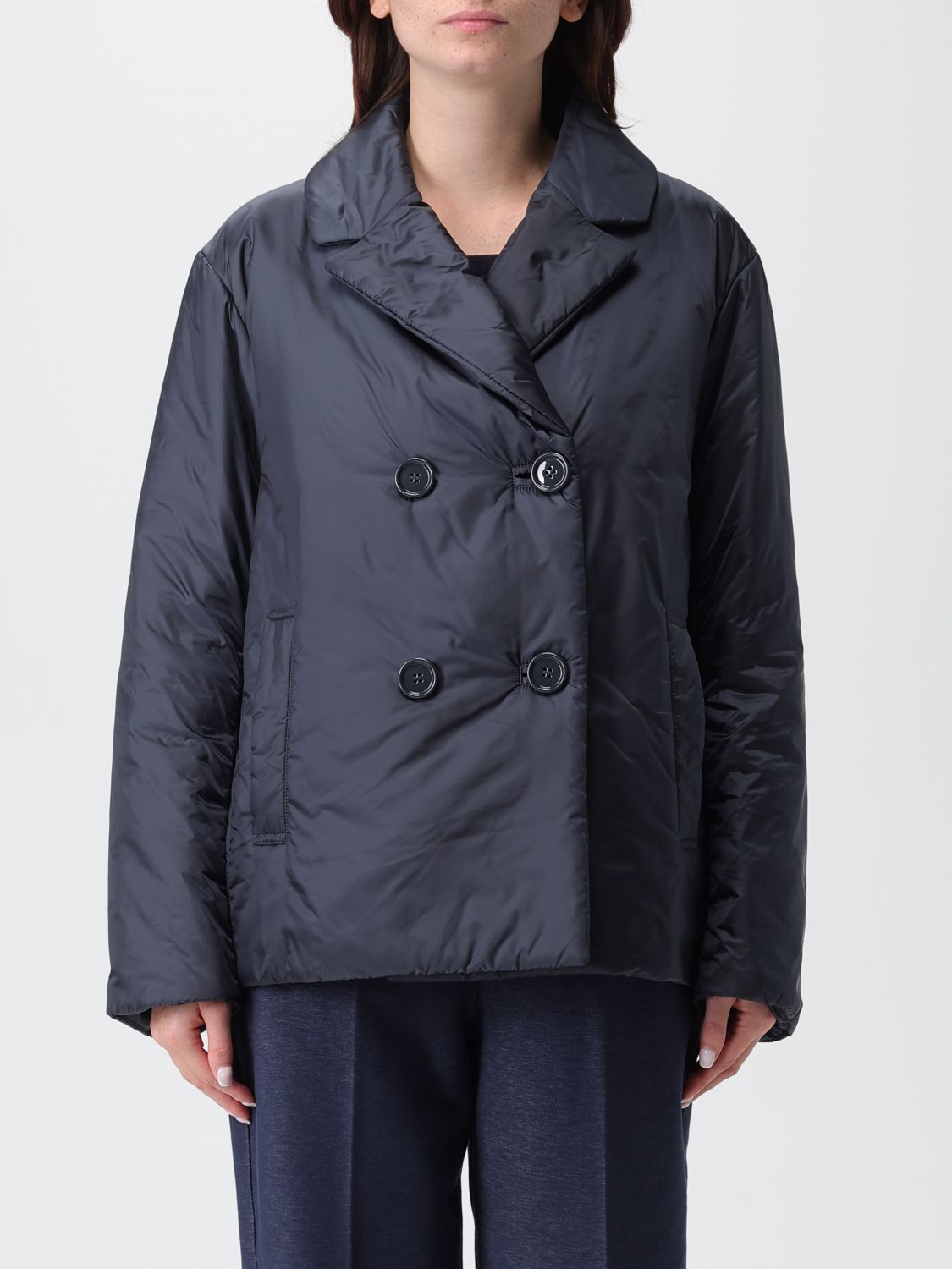 Max Mara The Cube Jacket Woman Color Blue In Blue