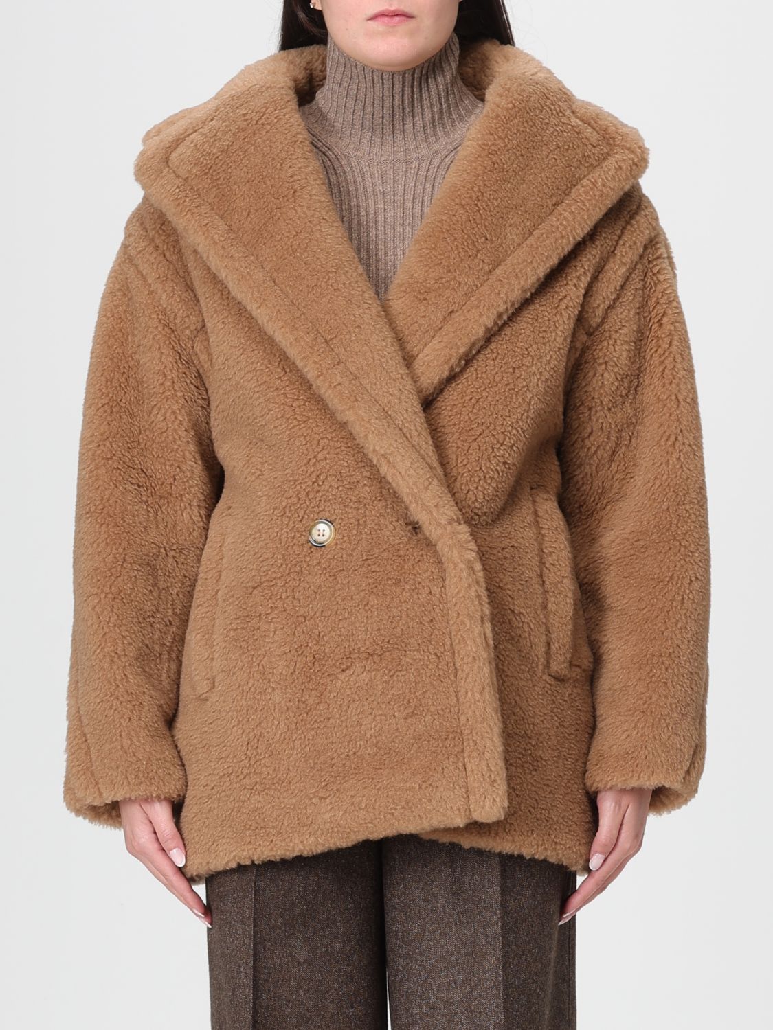 Max Mara Coat  Woman Color Camel In Brown