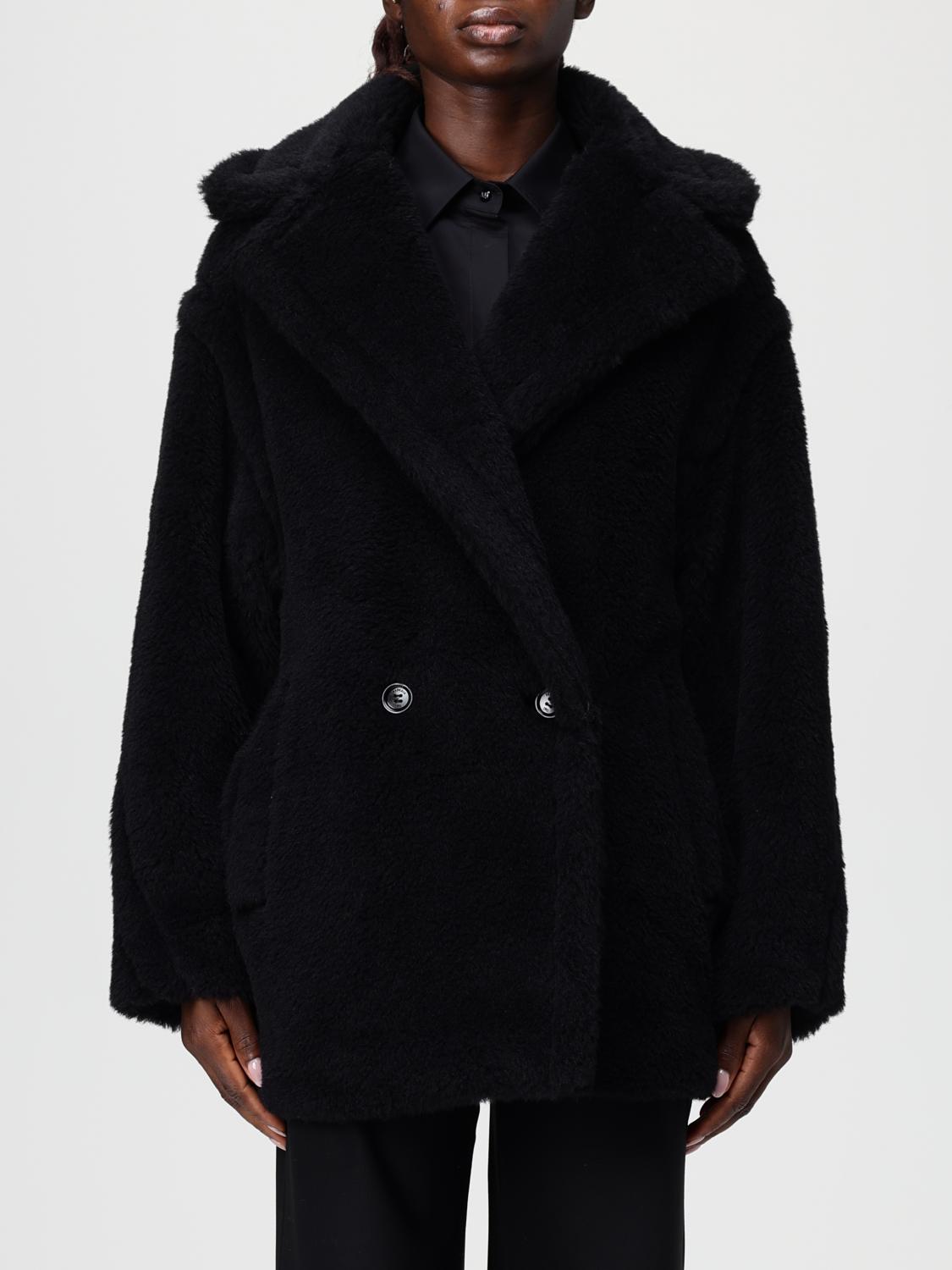 Max Mara Coat  Woman Color Black In Black