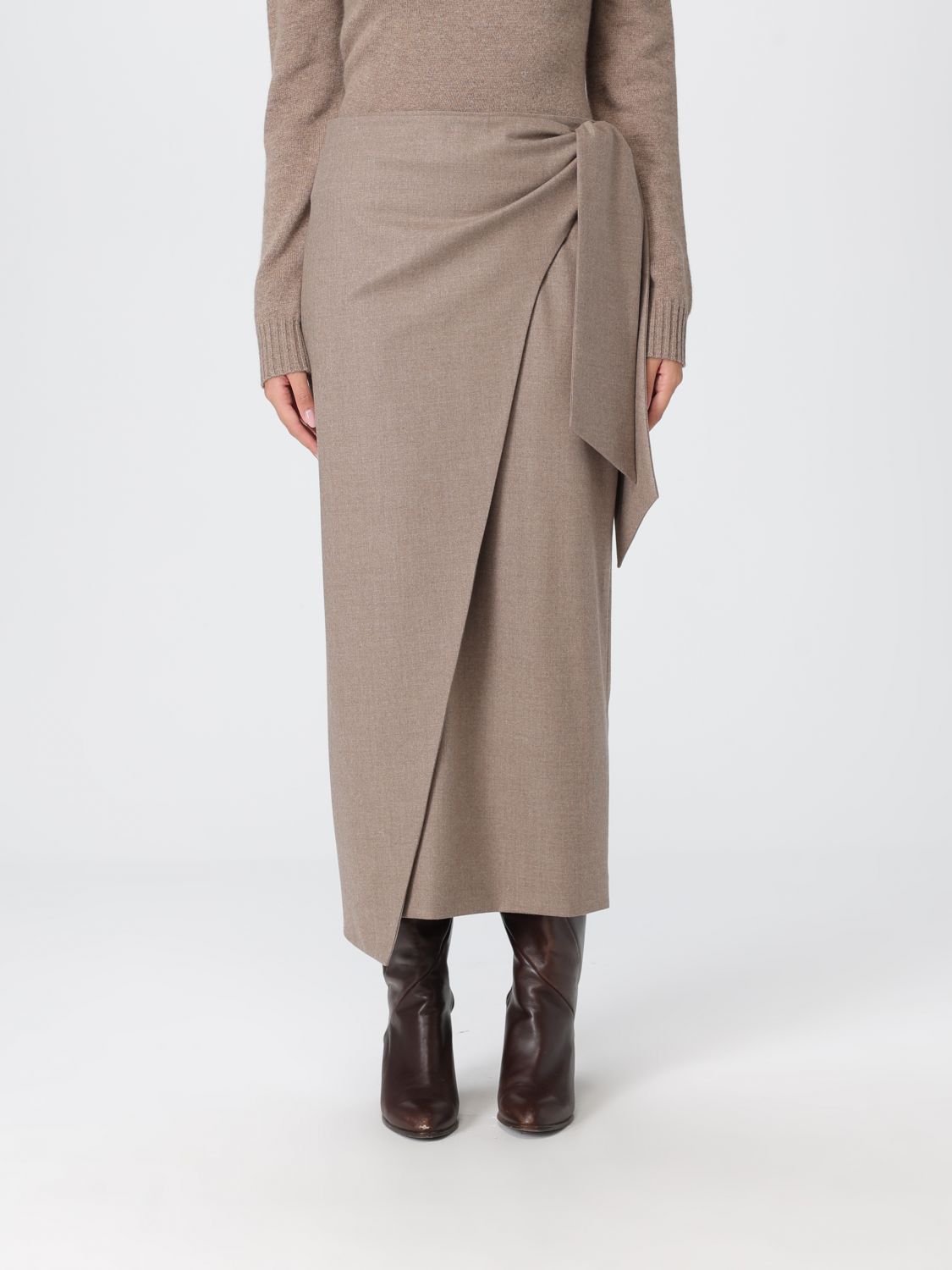 Max Mara Skirt  Woman Color Dove Grey In Gray