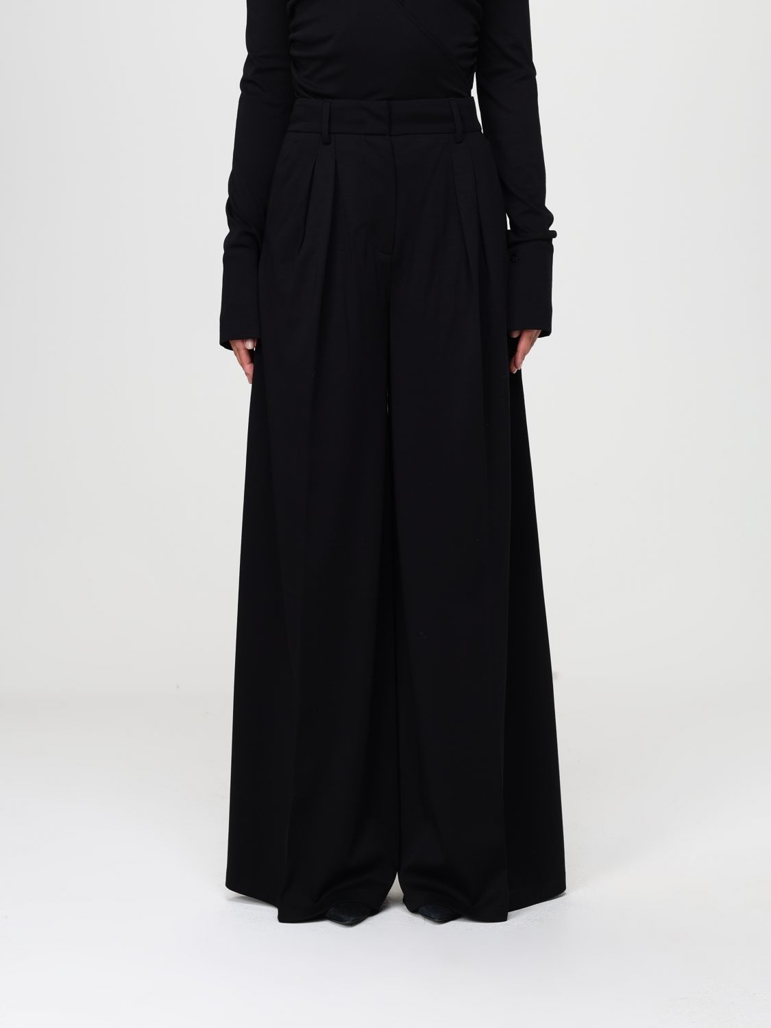 Max Mara Pants  Woman Color Black In Black