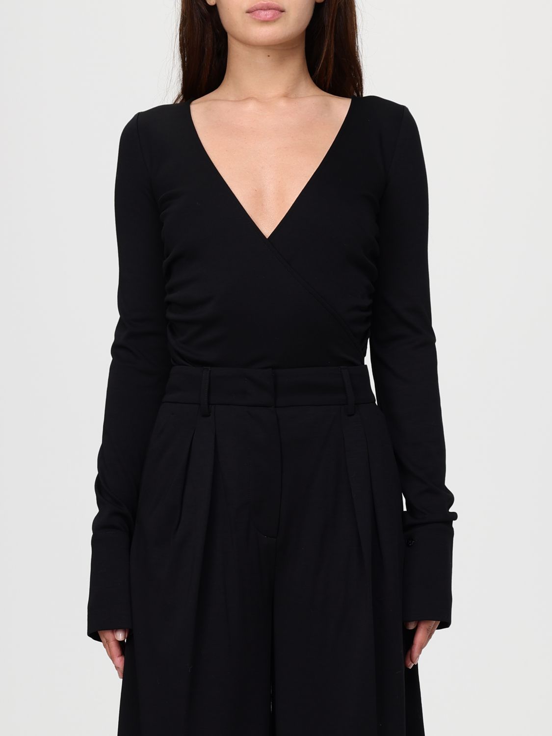 Max Mara Top Woman Color Black In Black