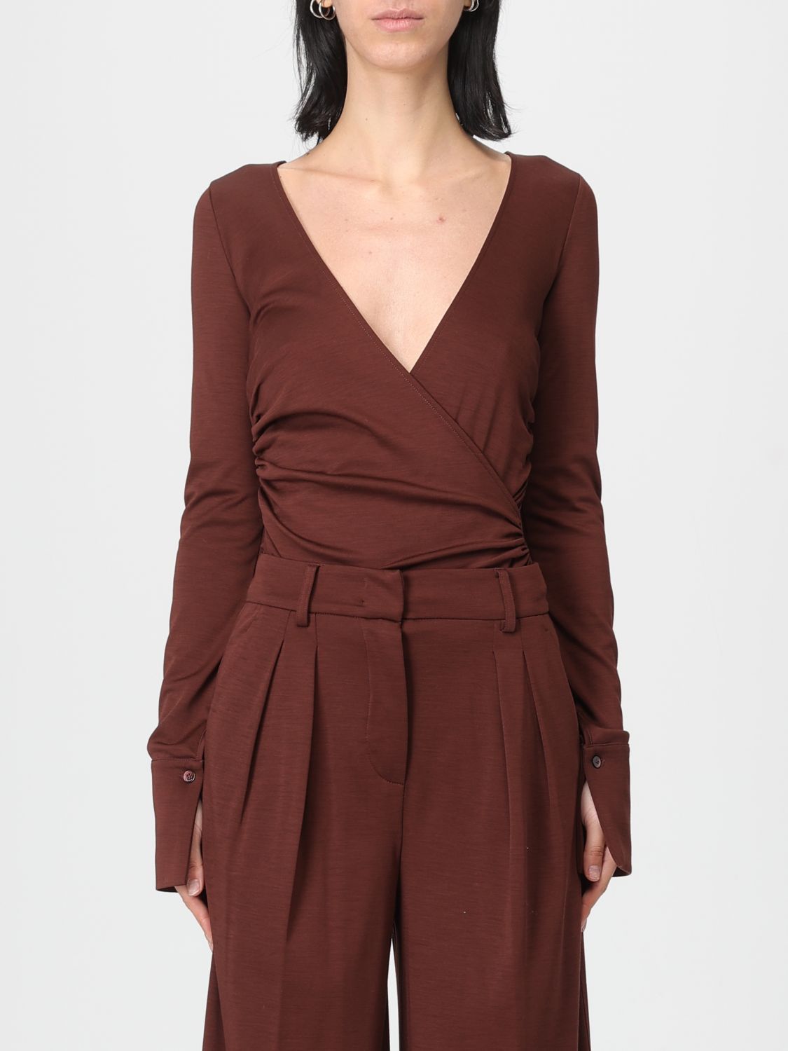 Max Mara Top  Woman Color Burgundy In Burgundy