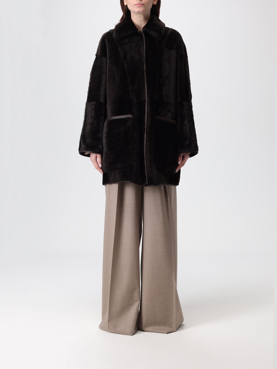 Max Mara Coat  Woman Color Brown