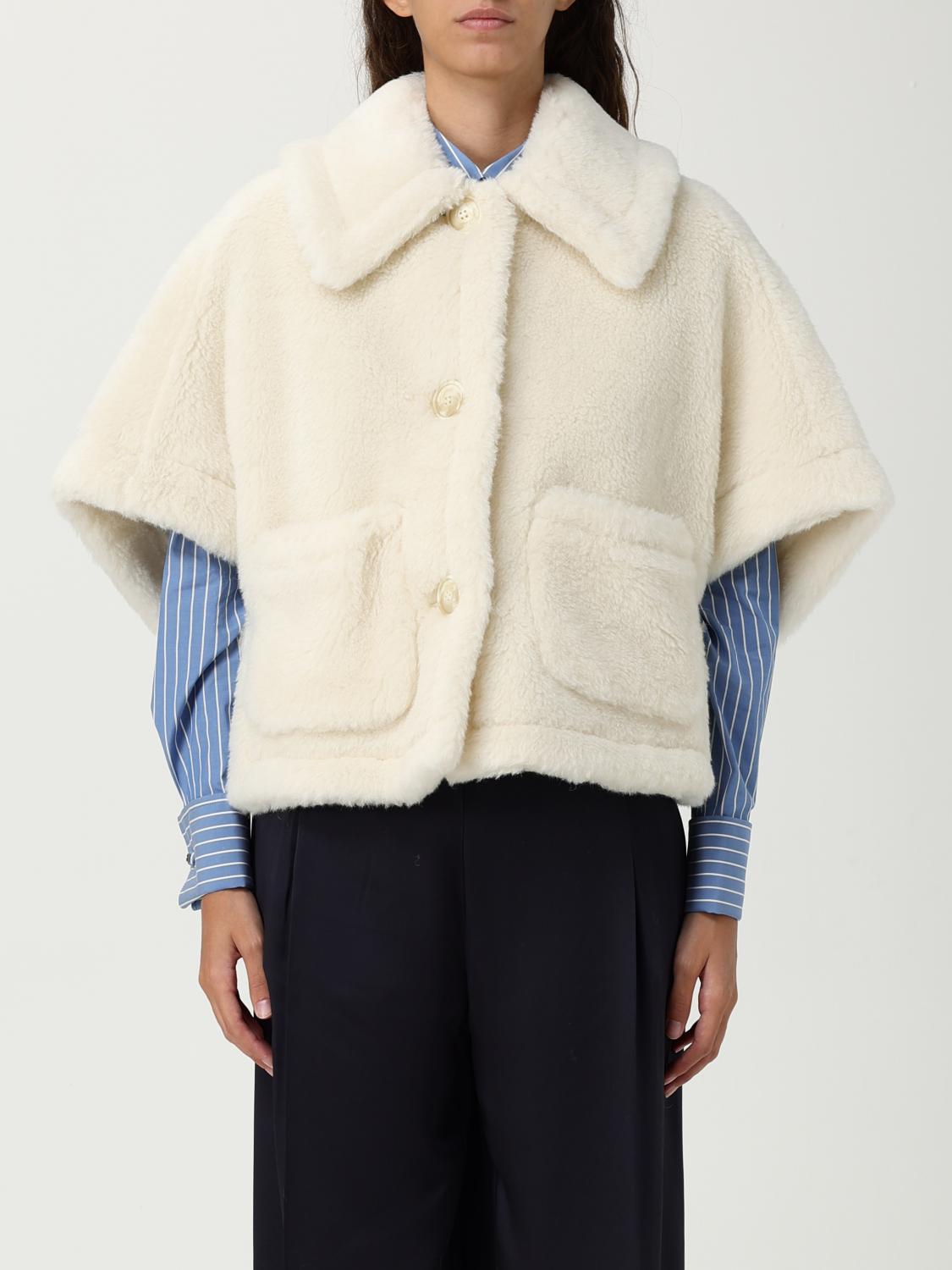 Max Mara Coat Woman Color White In White