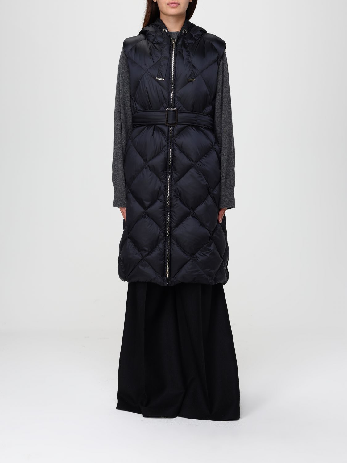 Max Mara The Cube Jacket Woman Color Black In Blue