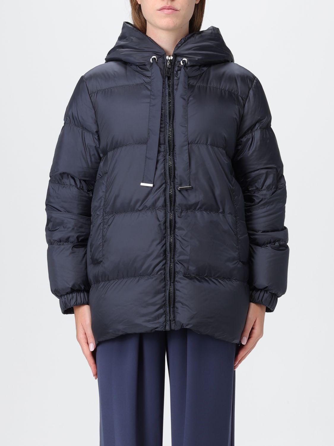 Max Mara The Cube Jacket Woman Color Cocoa In Blue