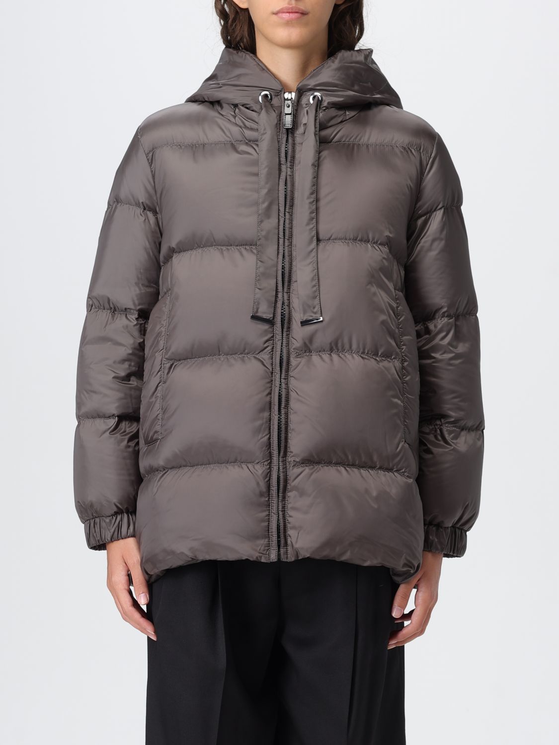Max Mara The Cube Jacket Woman Color Grey 1 In Gray