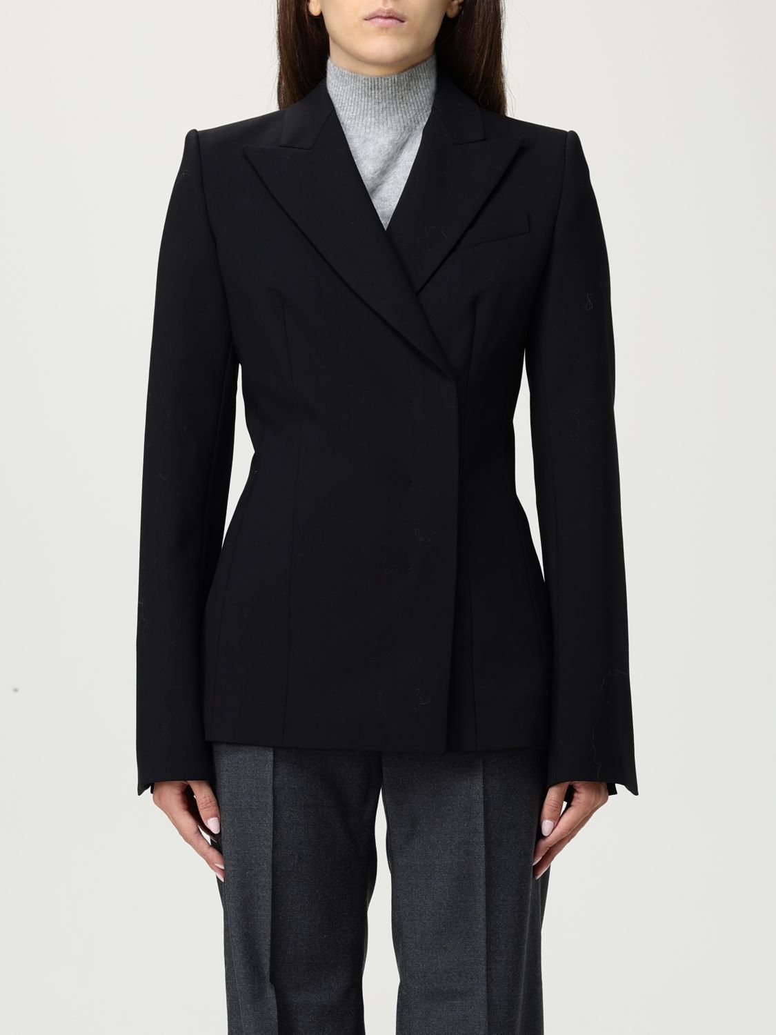 Sportmax Blazer Woman Color Black In Black