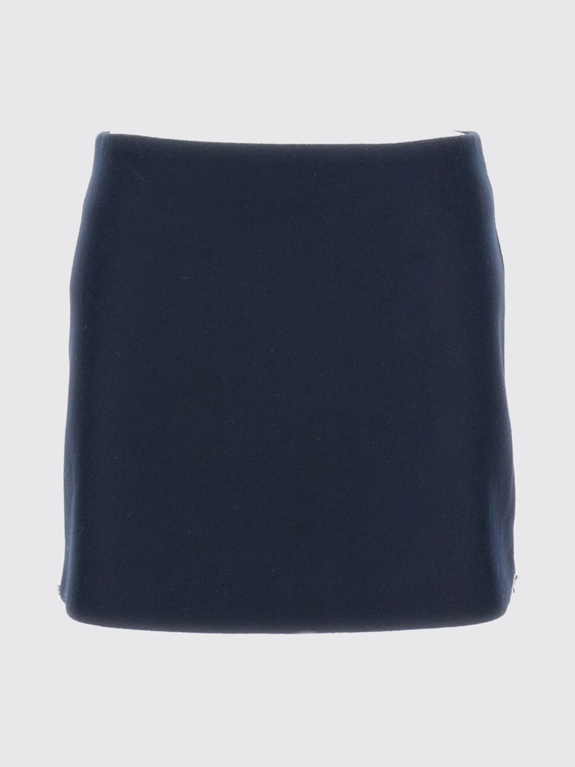 Sportmax Low-rise Wool Mini Skirt In Blue