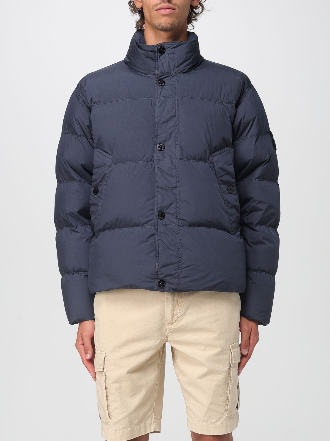 Stone Island Jacket  Men Color Blue In Blue