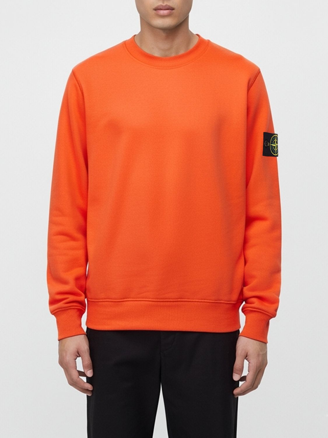 Stone Island Sweatshirt Men Color Red In Orange