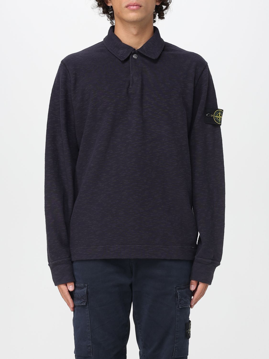 Stone Island Sweatshirt Men Color Ink In Black